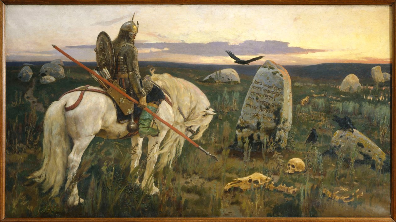 Vityaz at the Crossroads by Viktor Mikhaylovich Vasnetsov