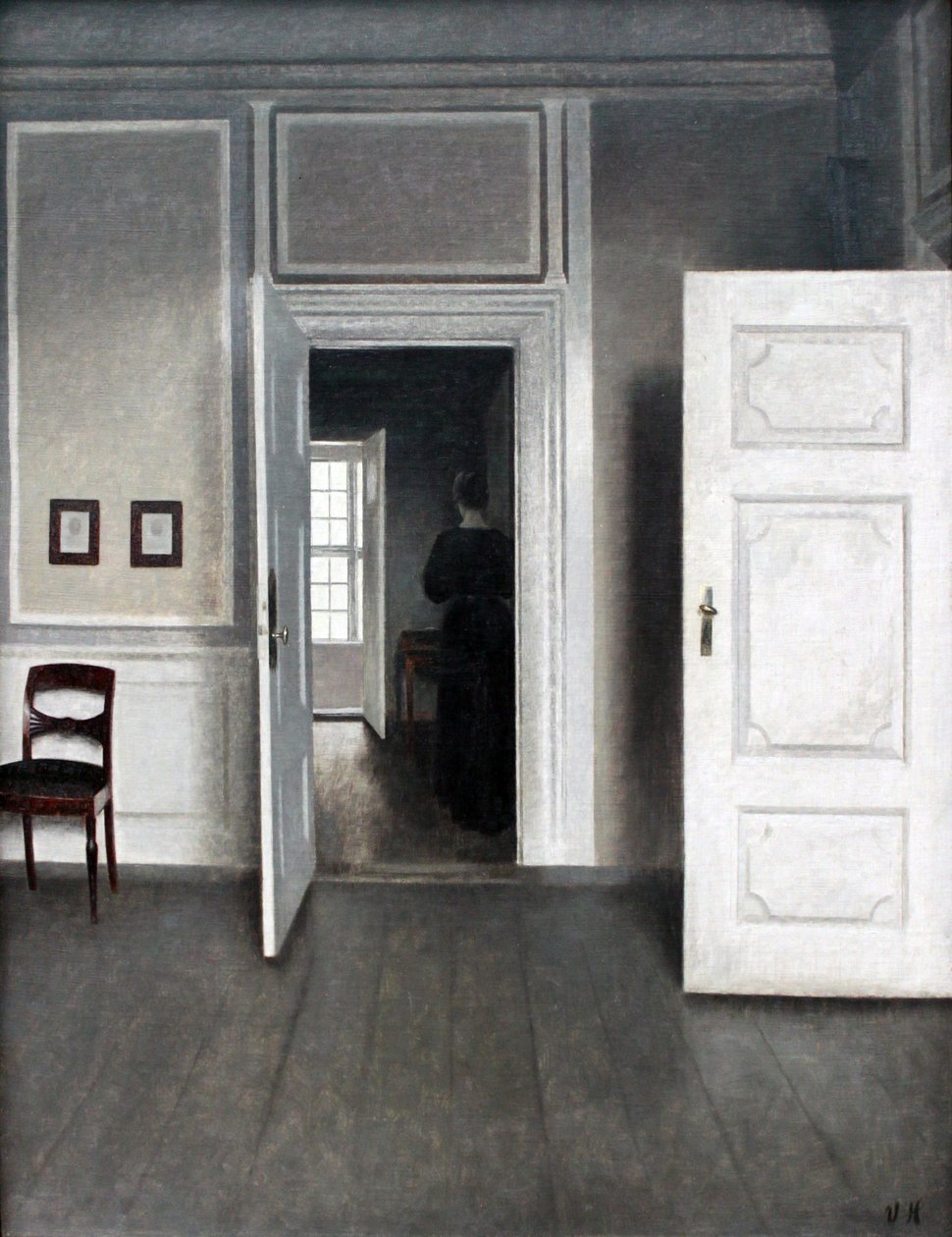 Interior Strandgade 30 by Vilhelm Hammershøi