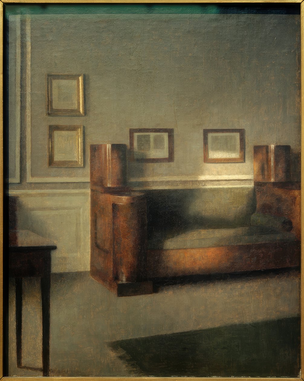 The Old Wardrobe Sofa by Vilhelm Hammershoi