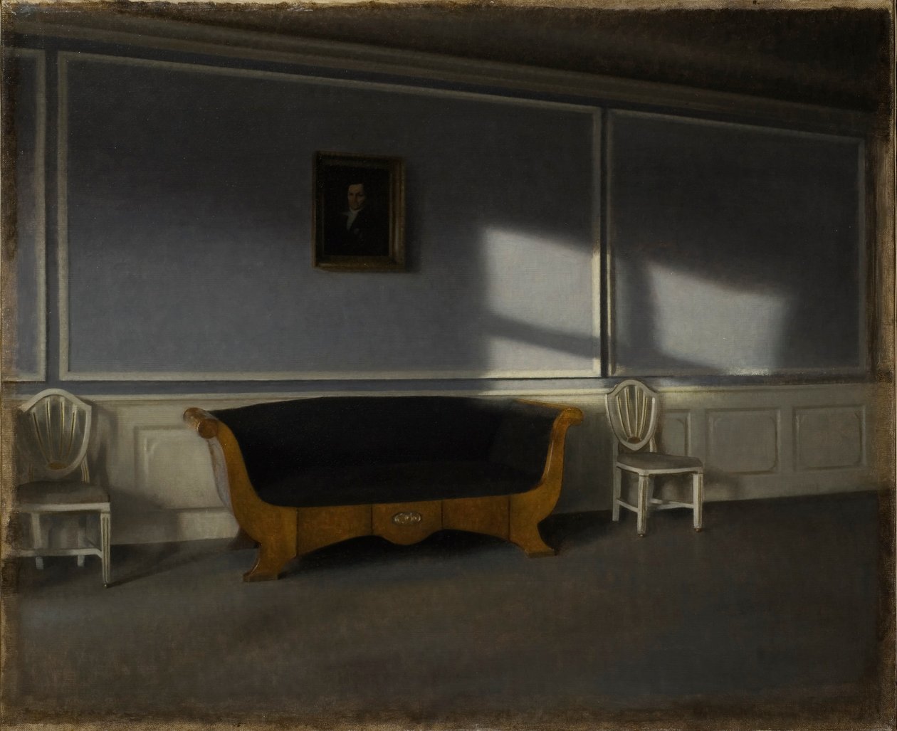 Sunshine in the Drawing Room III by Vilhelm Hammershøi