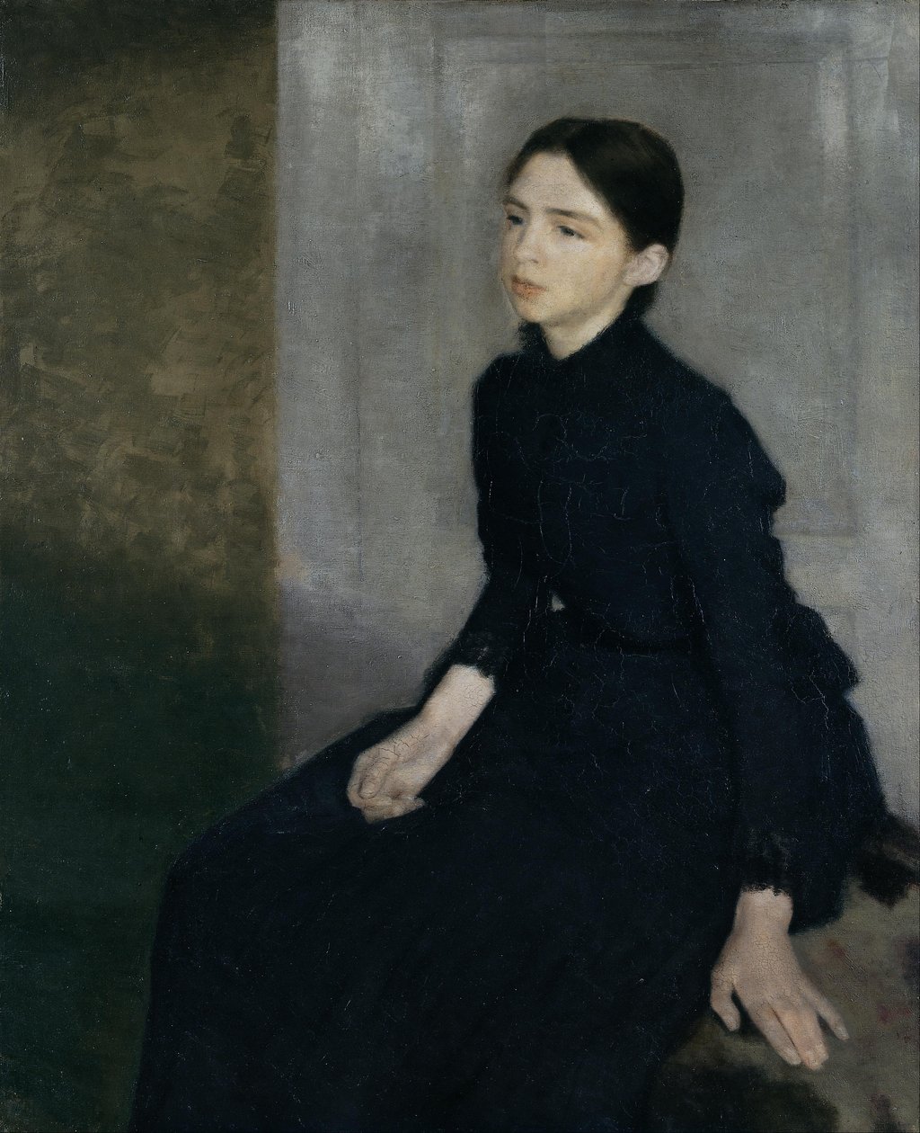Portrait of a young woman, The artist