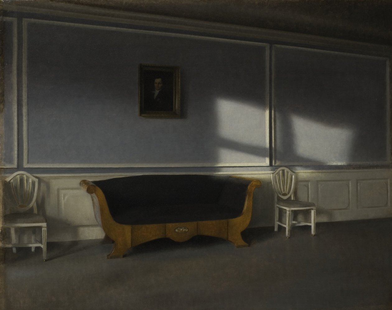 Sunshine in the Drawing Room III by Vilhelm Hammershoi