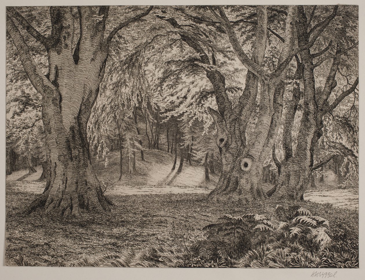 The Interior of a Forest by Vilhelm Kyhn