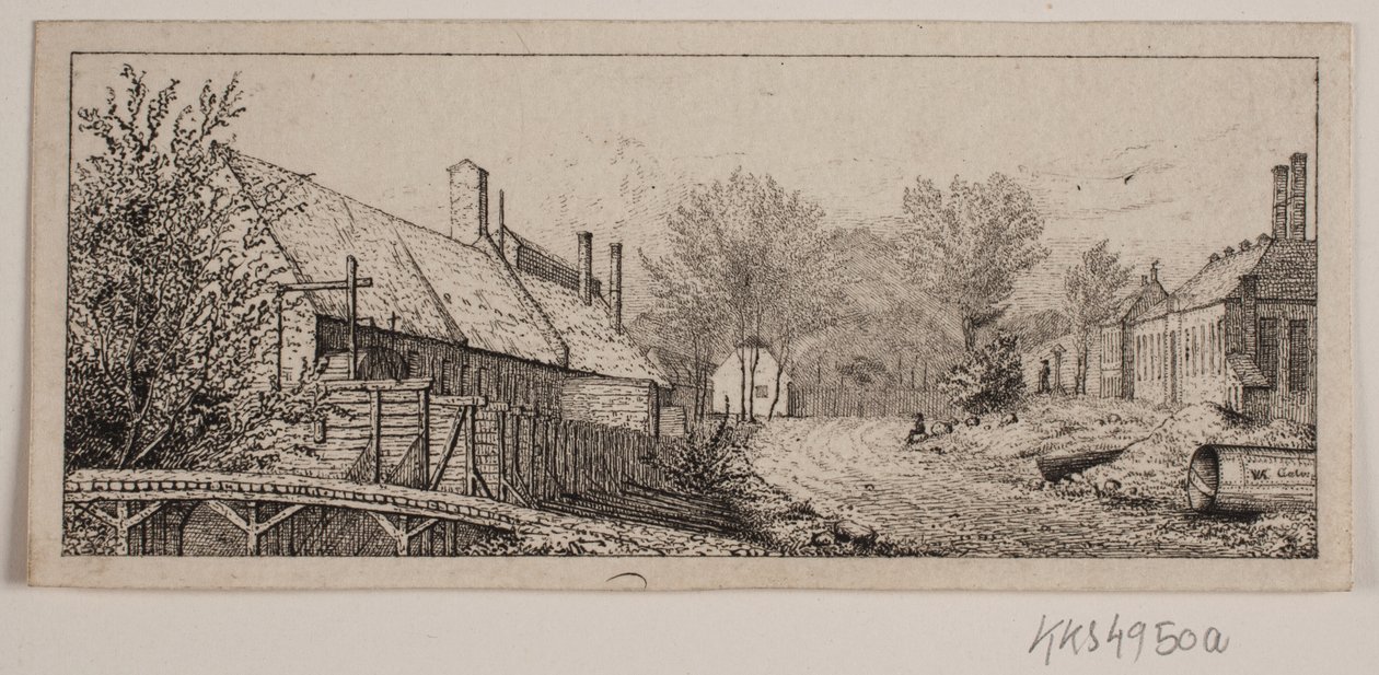Street Scene in Frederiksværk by Vilhelm Kyhn