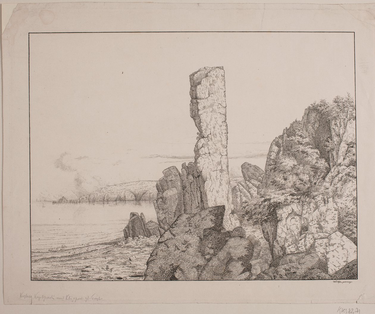 Cliff Coast on Bornholm by Vilhelm Kyhn