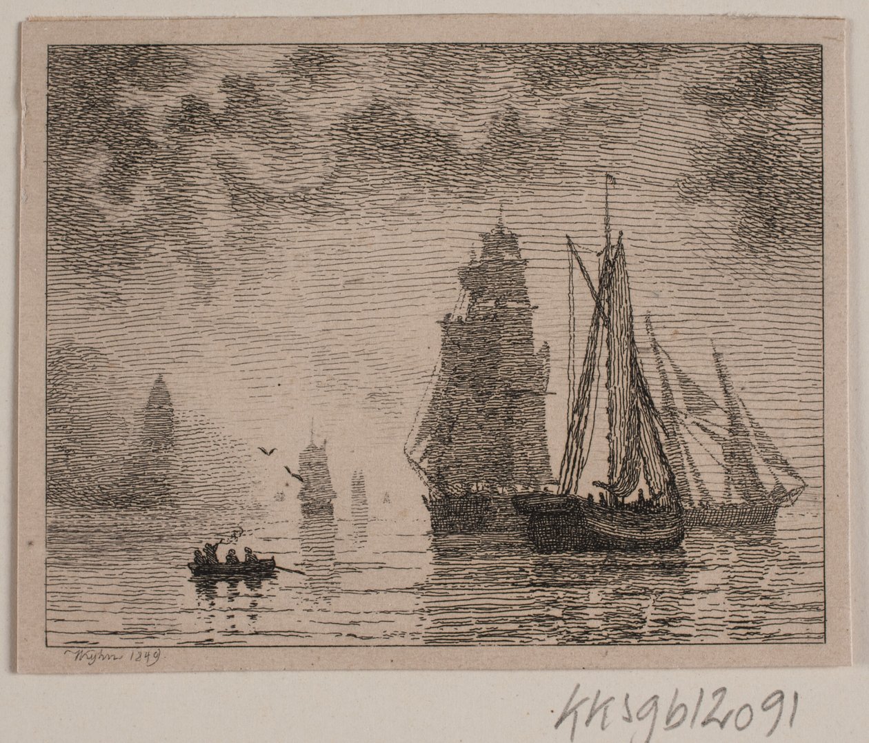 Sails in Foggy Weather by Vilhelm Kyhn