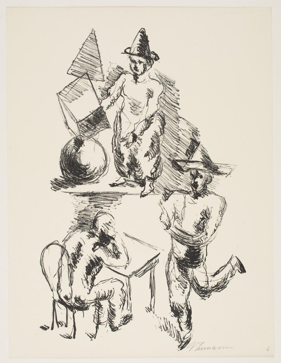 Page from "Klingens Kunstnermappe Nr. 2" by Vilhelm Lundstrøm