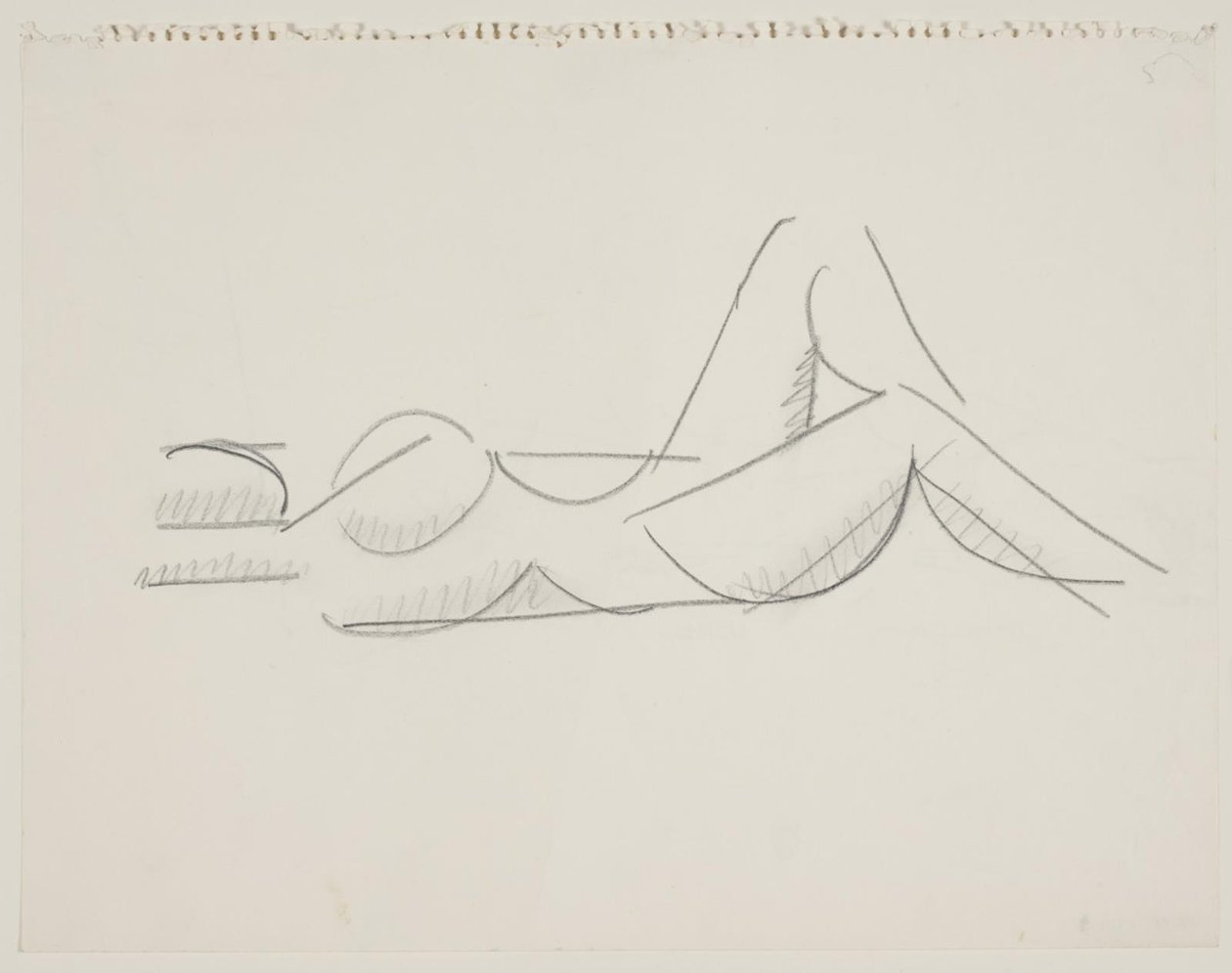 Reclining Female Model, Legs to the Right by Vilhelm Lundstrøm