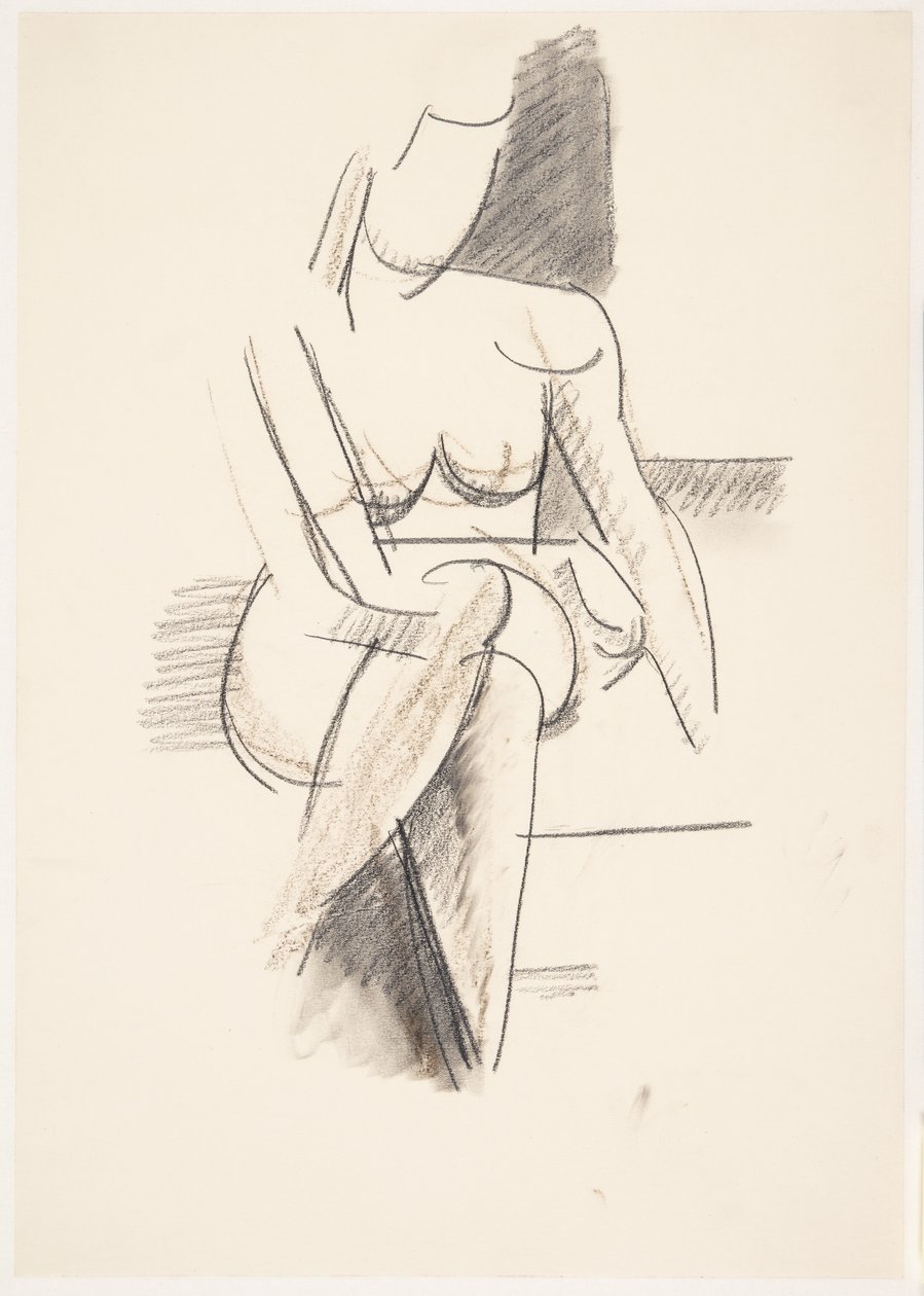 Seated Female Model, Seen from the Front by Vilhelm Lundstrøm