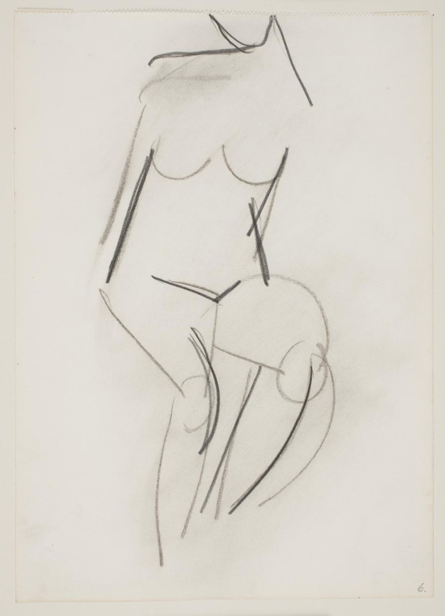 Seated Nude Woman Seen from the Front by Vilhelm Lundstrøm
