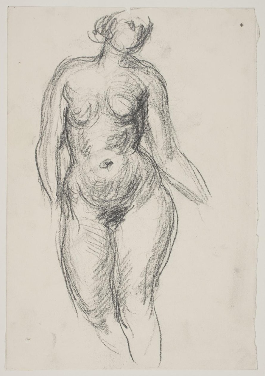 Standing female model by Vilhelm Lundstrøm