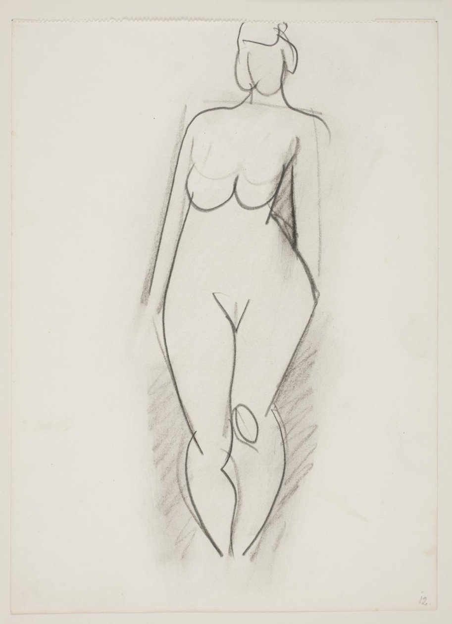 Standing Nude Woman Seen from the Front by Vilhelm Lundstrøm