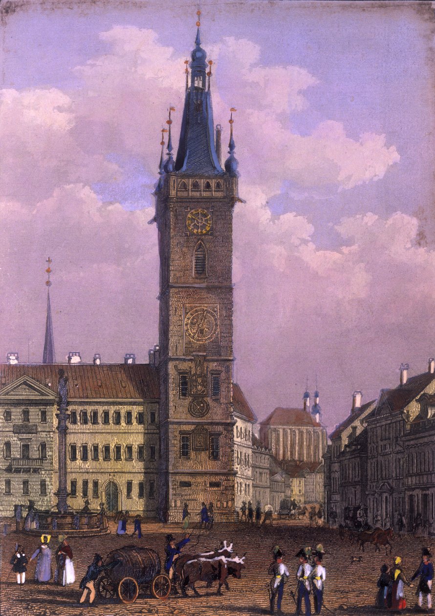 New Town Hall, Prague by Vincenc Morstadt