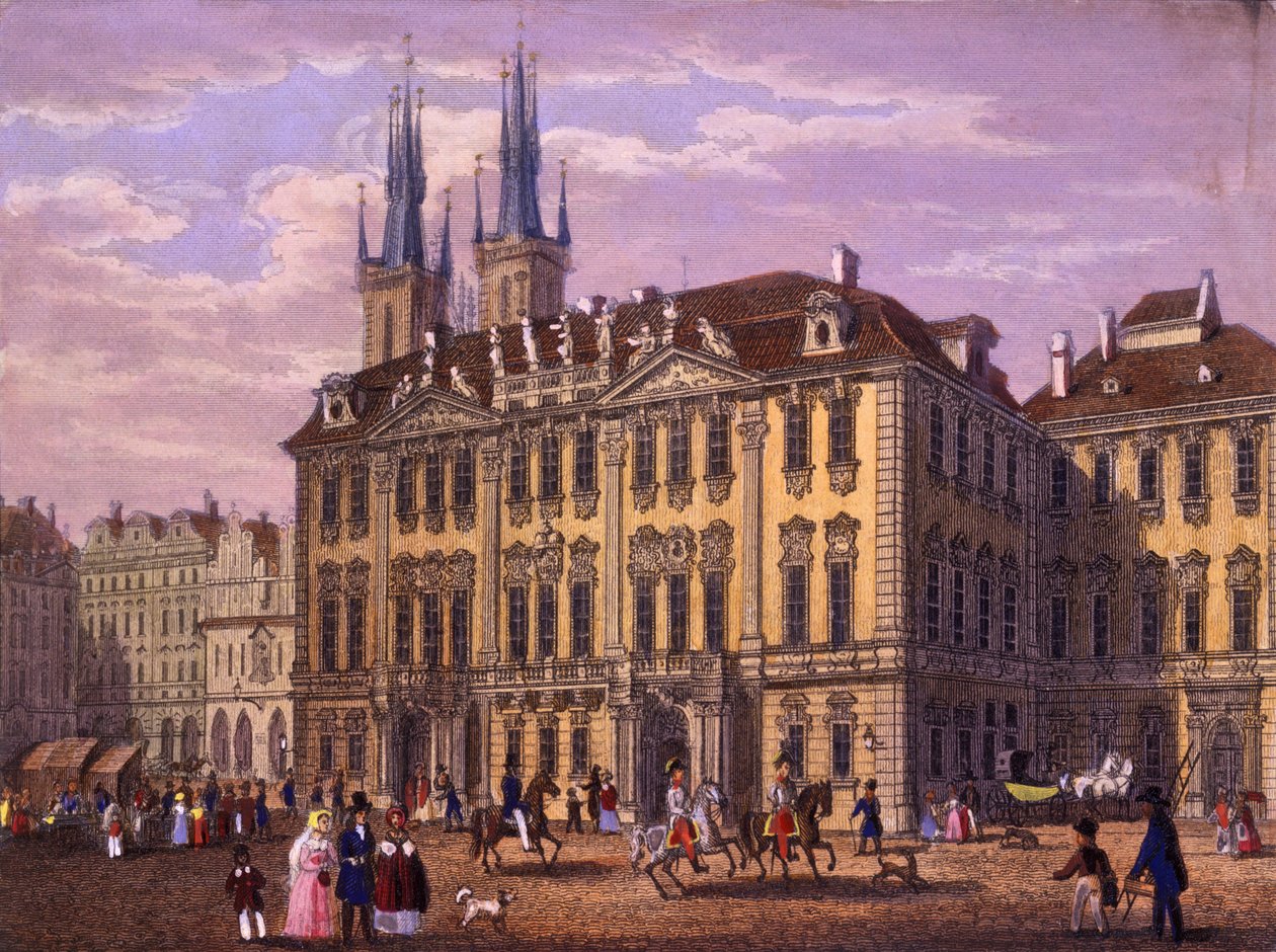 Goltz-Kinsky Palace, Prague, 1847 by Vincenc and Geissler, F. Morstadt