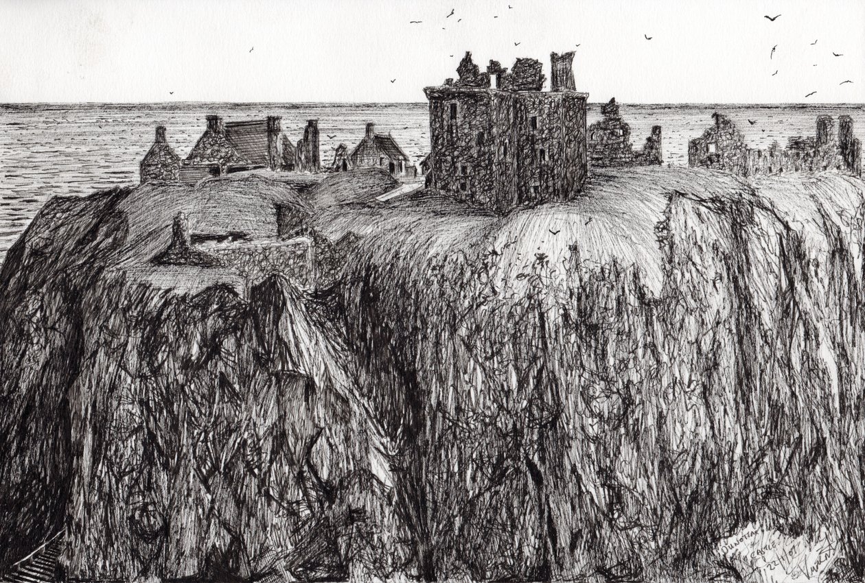 Dunottar Castle by Vincent Alexander Booth