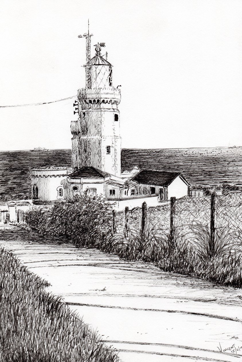 Lighthouse Isle of Wight, 2010 by Vincent Alexander Booth