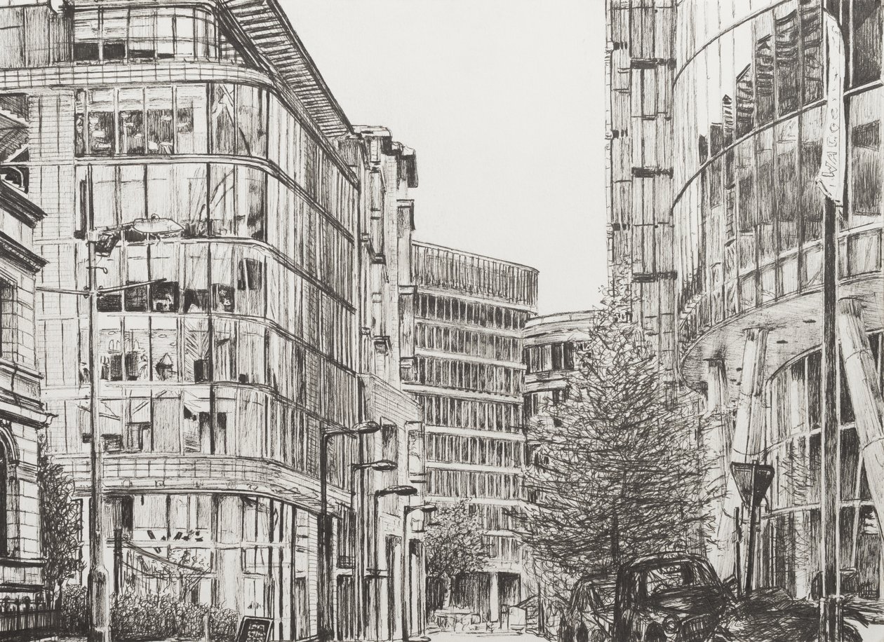 Manchester, Deansgate, view from cafe by Vincent Alexander Booth