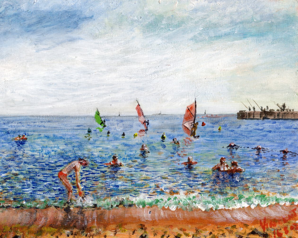 Poblenou Beach Barcelona, 2002 by Vincent Alexander Booth