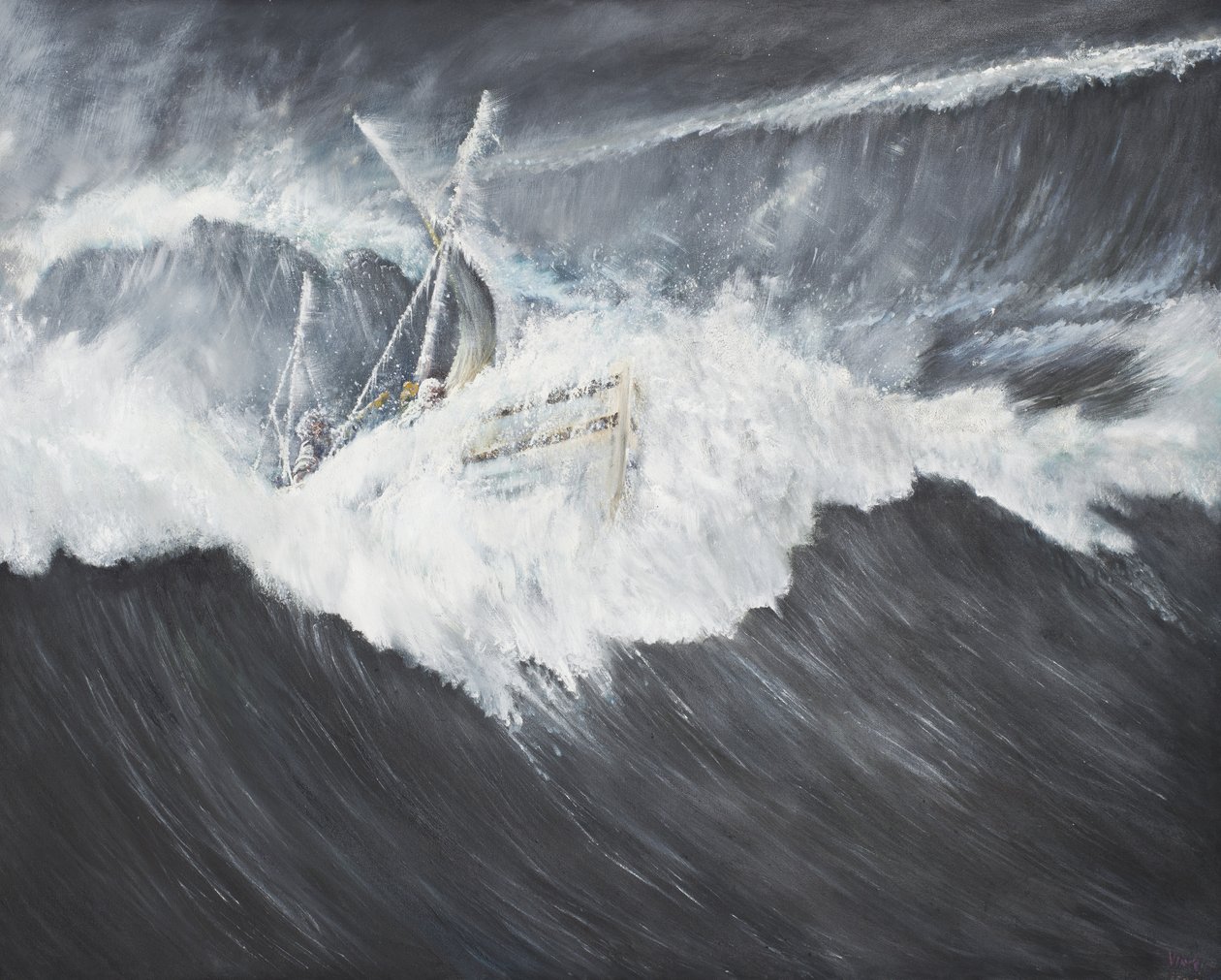 The Gigantic Wave by Vincent Alexander Booth