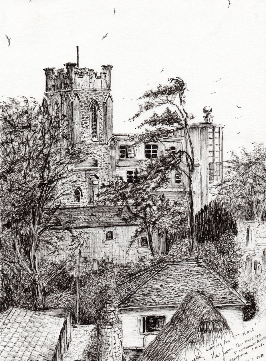 View from St Catherines school Ventnor I.O.W., 2011 by Vincent Alexander Booth