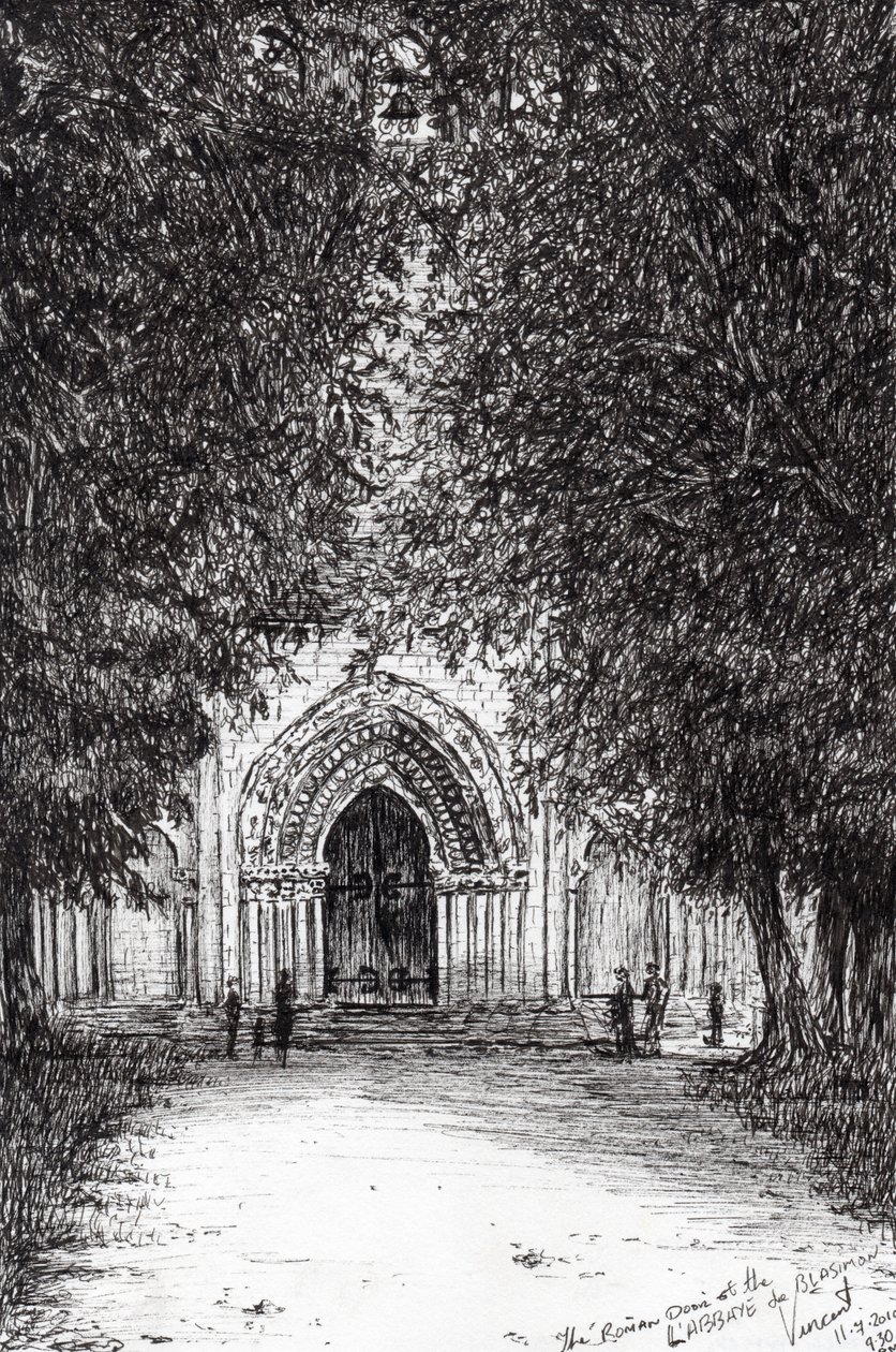 The Roman Door Labbey de Blassimon by Vincent Alexander Booth