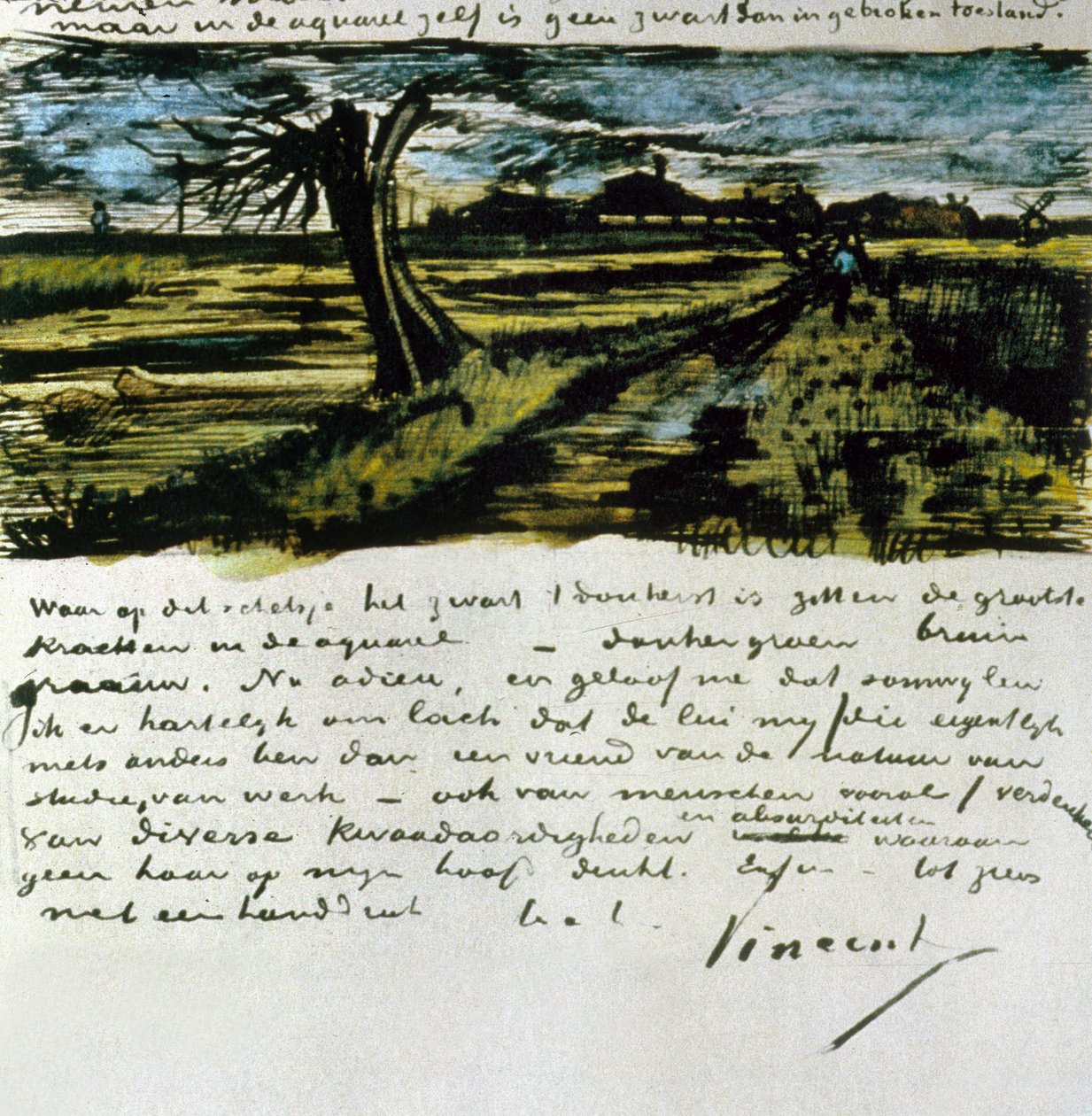 Letter 252 from Vincent van Gogh to Theo van Gogh: Pollard Willow by Vincent van Gogh