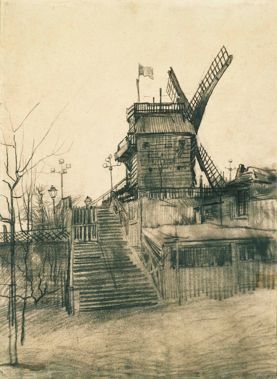 Moulin de la Galette by Vincent van Gogh