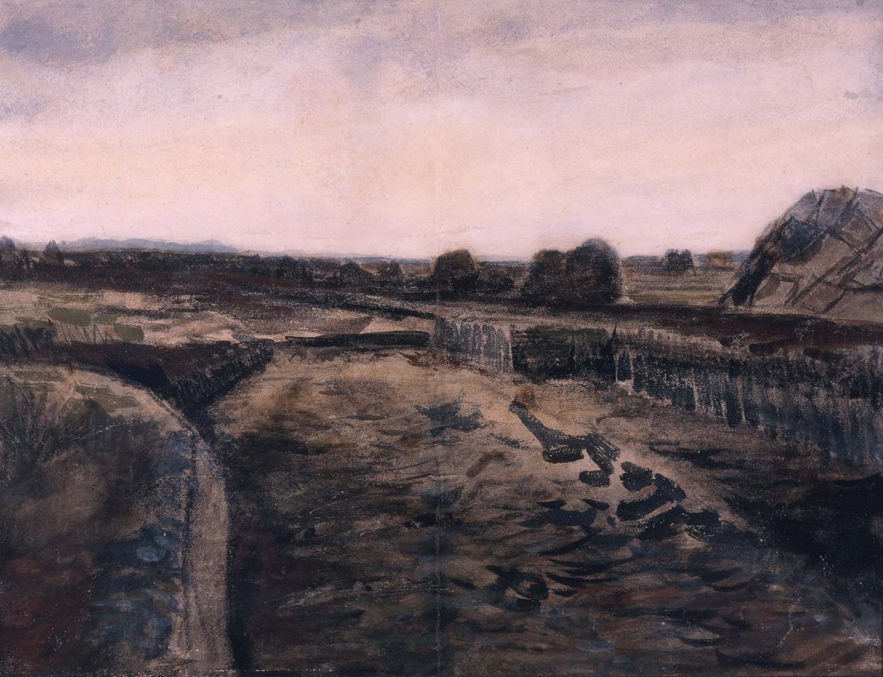 Landscape in Drenthe, 1883 by Vincent van Gogh