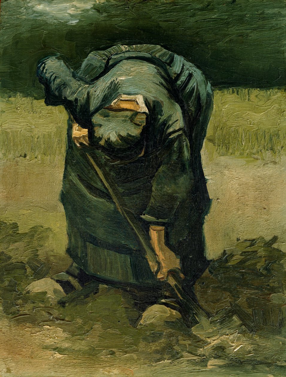 Peasant Woman Digging, 1885 by Vincent van Gogh