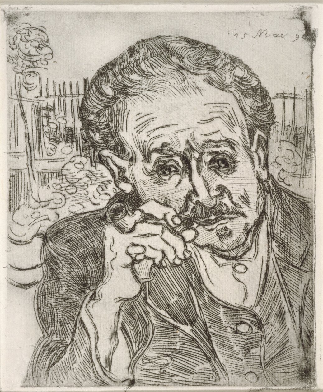 Portrait of Dr. Gachet (Auvers-sur-Oise), May 15, 1890 by Vincent van Gogh