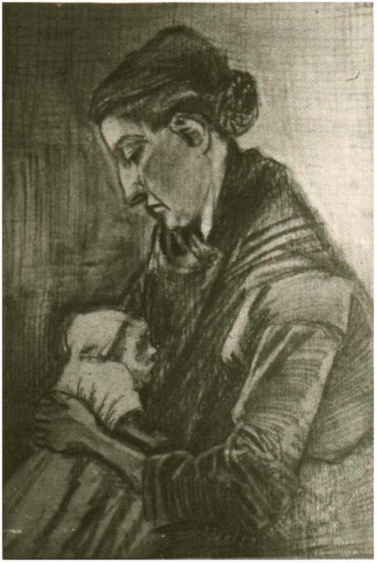 Sien Nursing Baby by Vincent van Gogh