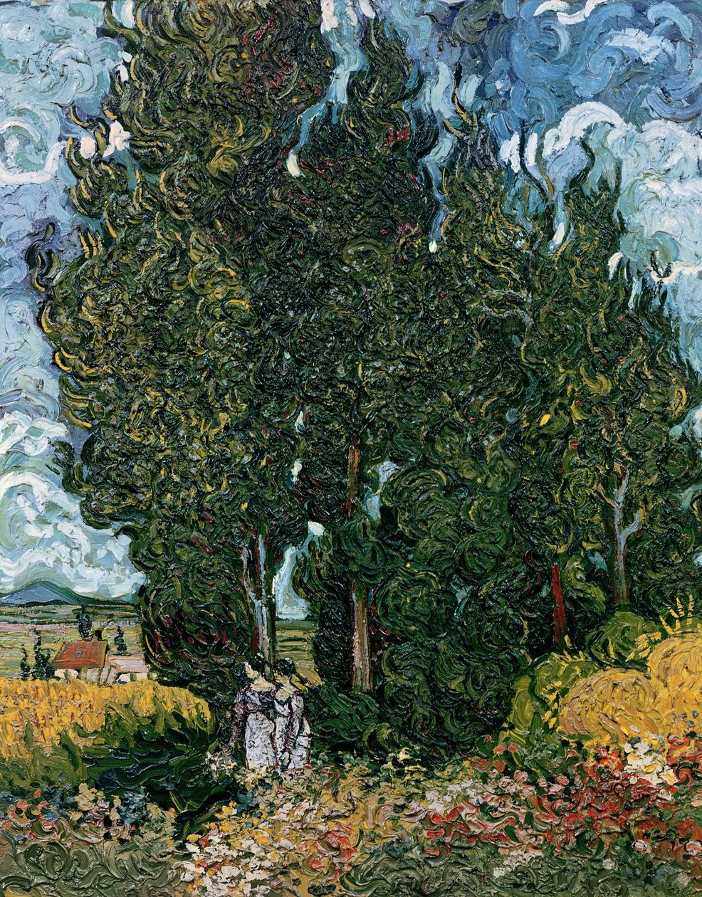 The Cypresses, c.1889-90 by Vincent van Gogh