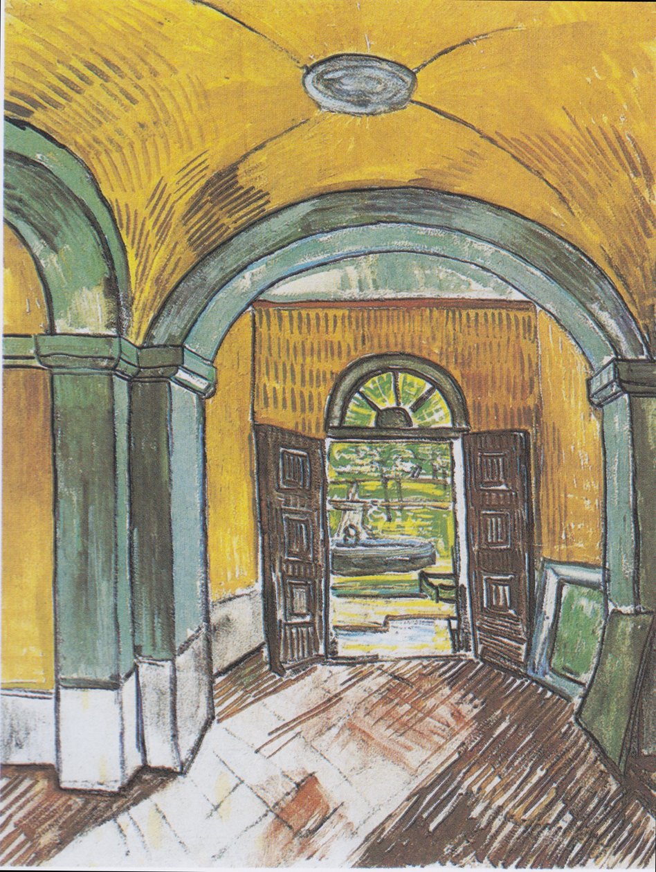Entrance Hall of the Hospital Saint-Paul by Vincent van Gogh