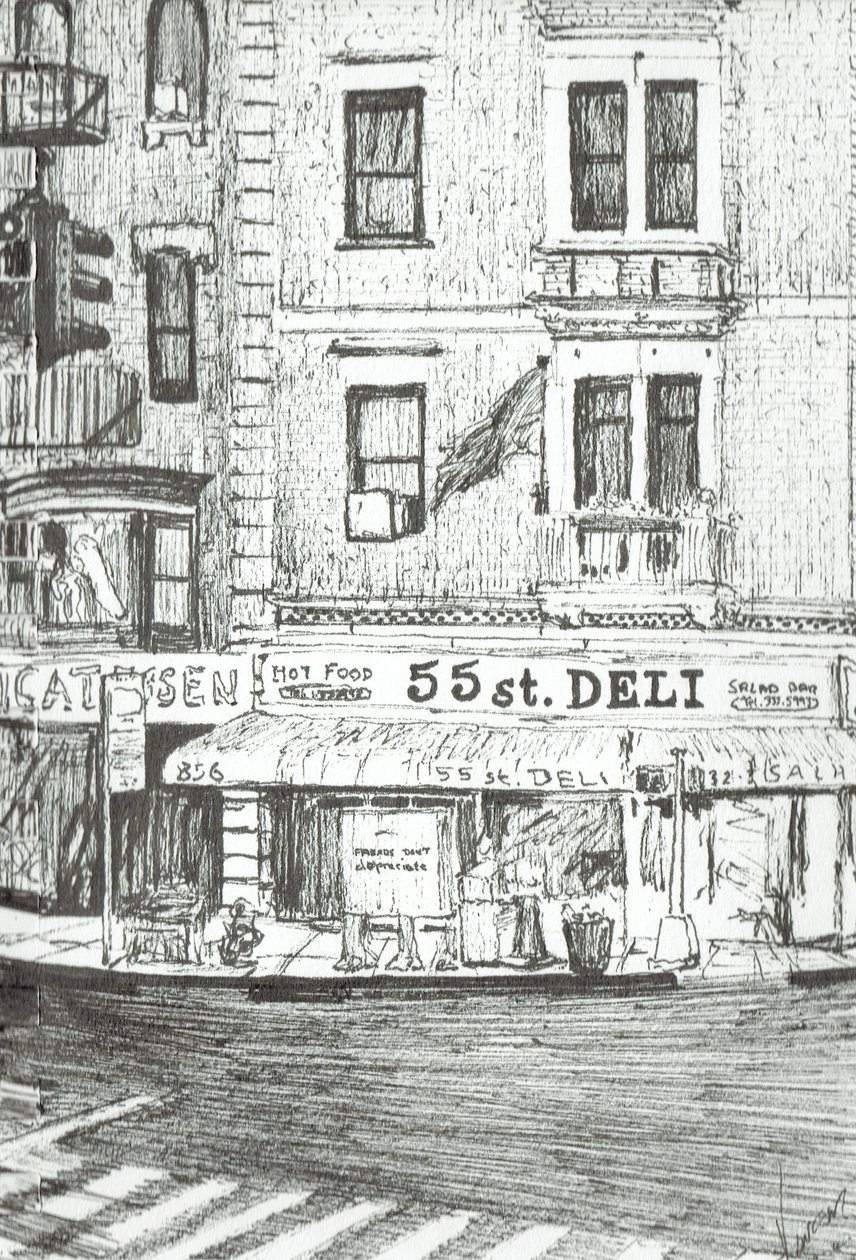 55th Street New York by Vincent Alexander Booth