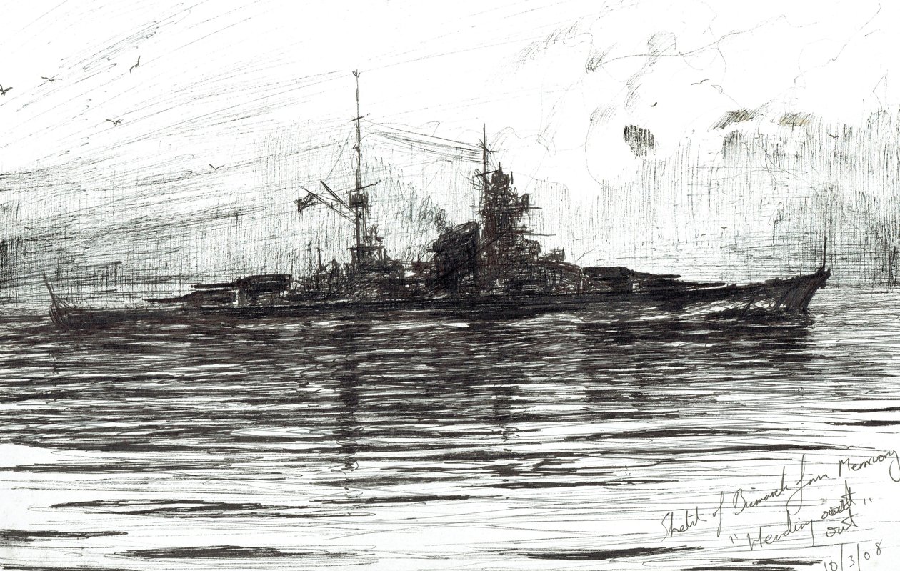 Bismarck heads out, 2008 by Vincent Alexander Booth