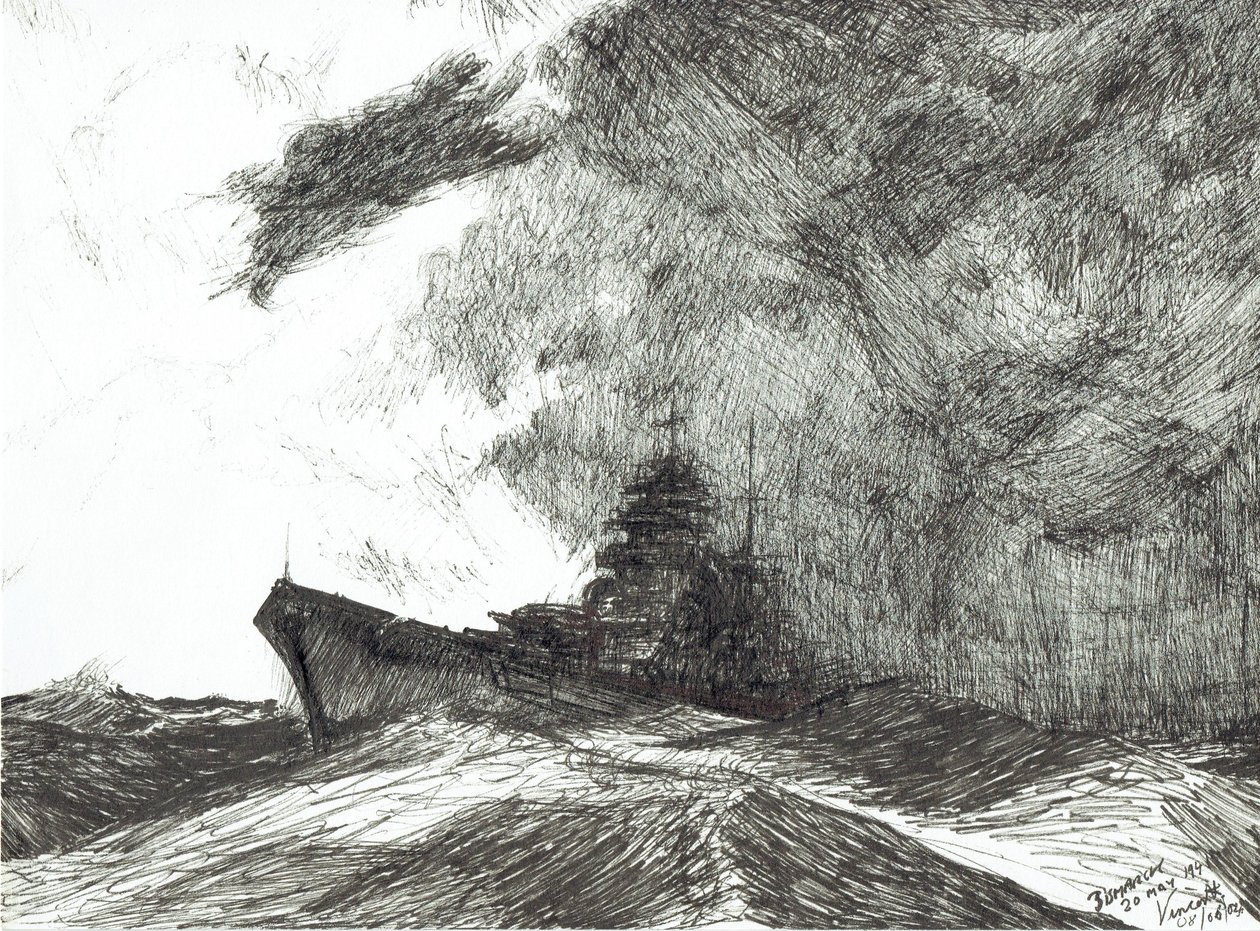 Bismarck Out of Storm by Vincent Alexander Booth
