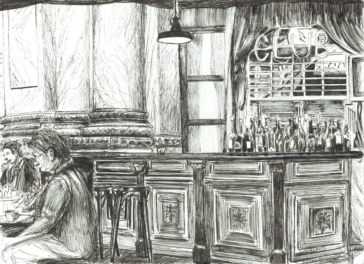 Cafe at the Royal Exchange, Manchester, 2011 by Vincent Alexander Booth