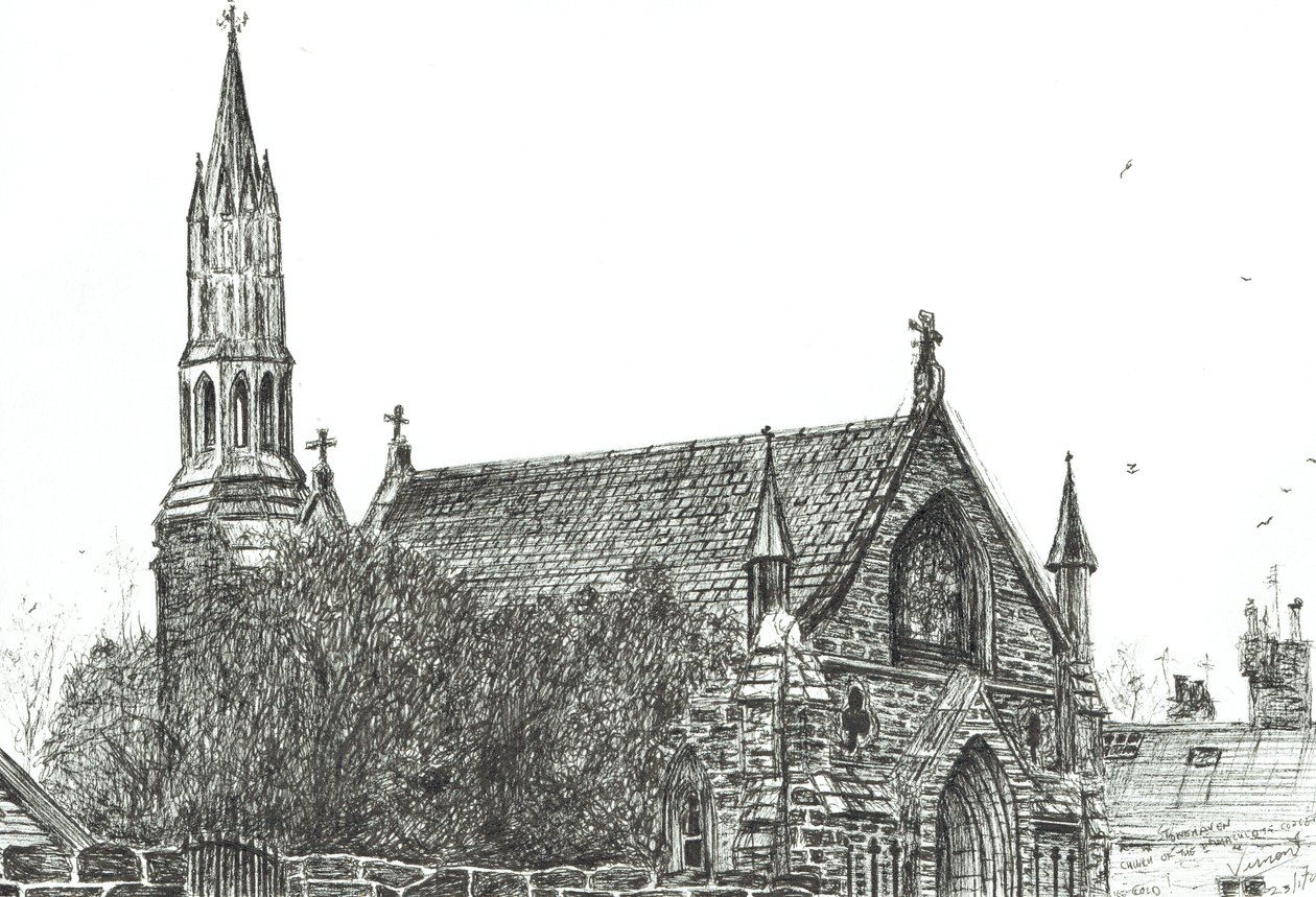 Church at Stonehaven, Scotland, 2007 by Vincent Alexander Booth