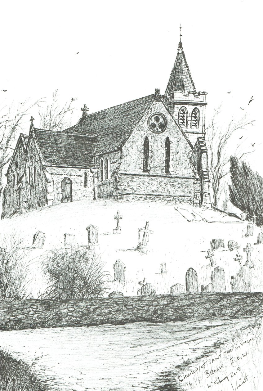 Church of St Mary the Virgin, Brook, I.O.W. by Vincent Alexander Booth