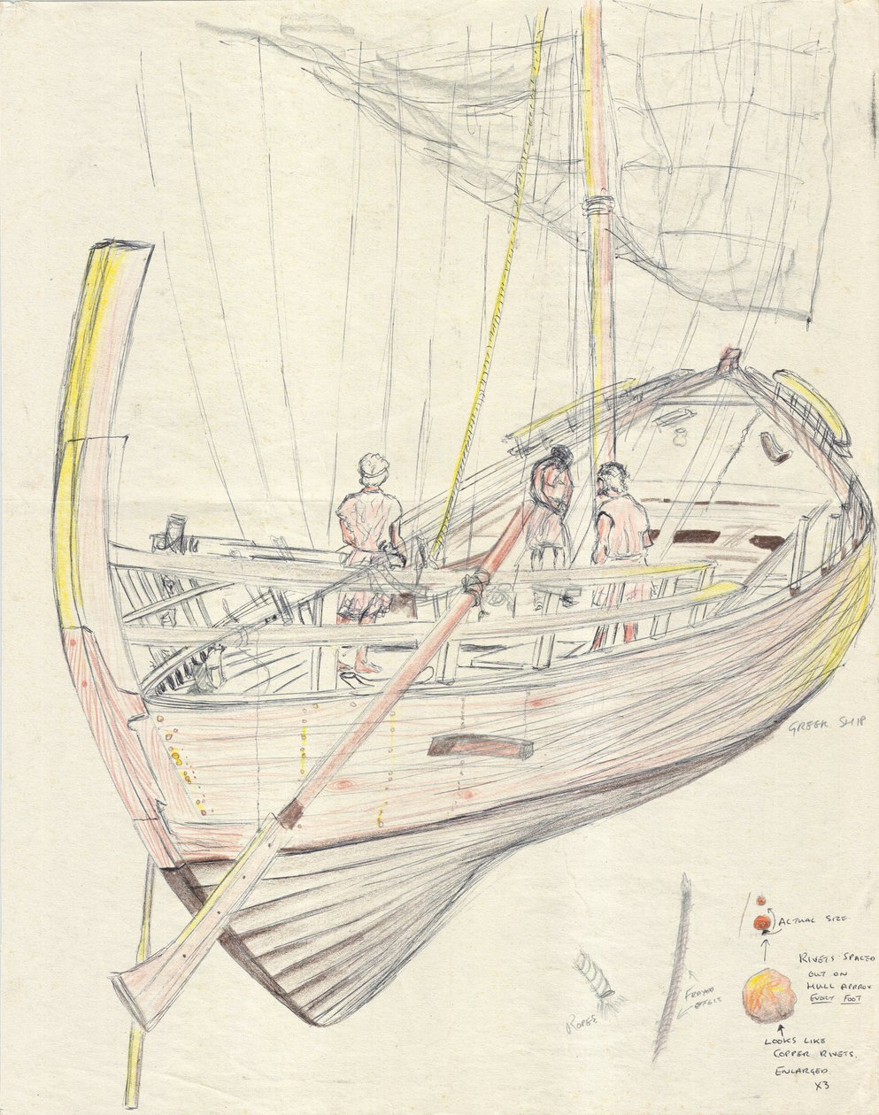Greek ship by Vincent Alexander Booth