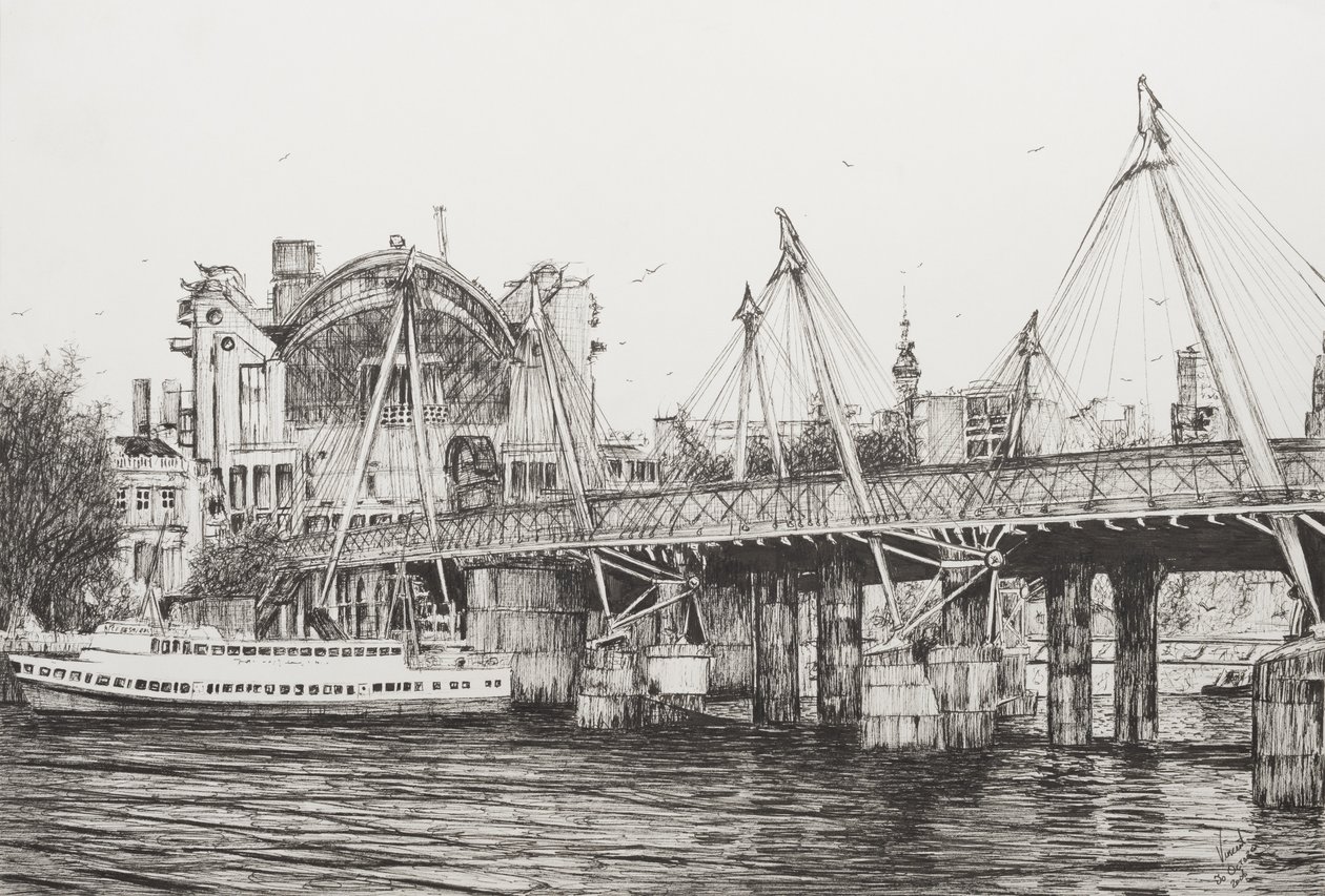 Hungerford Bridge London, 2006 by Vincent Alexander Booth