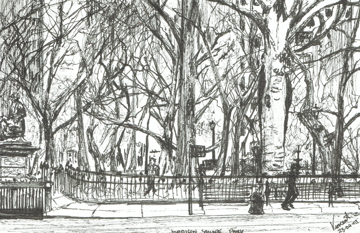 Madison Square Park New York, 2003 by Vincent Alexander Booth
