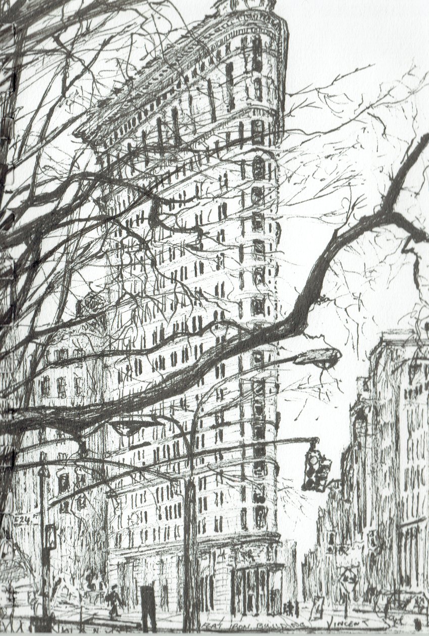New York Flat Iron Building by Vincent Alexander Booth