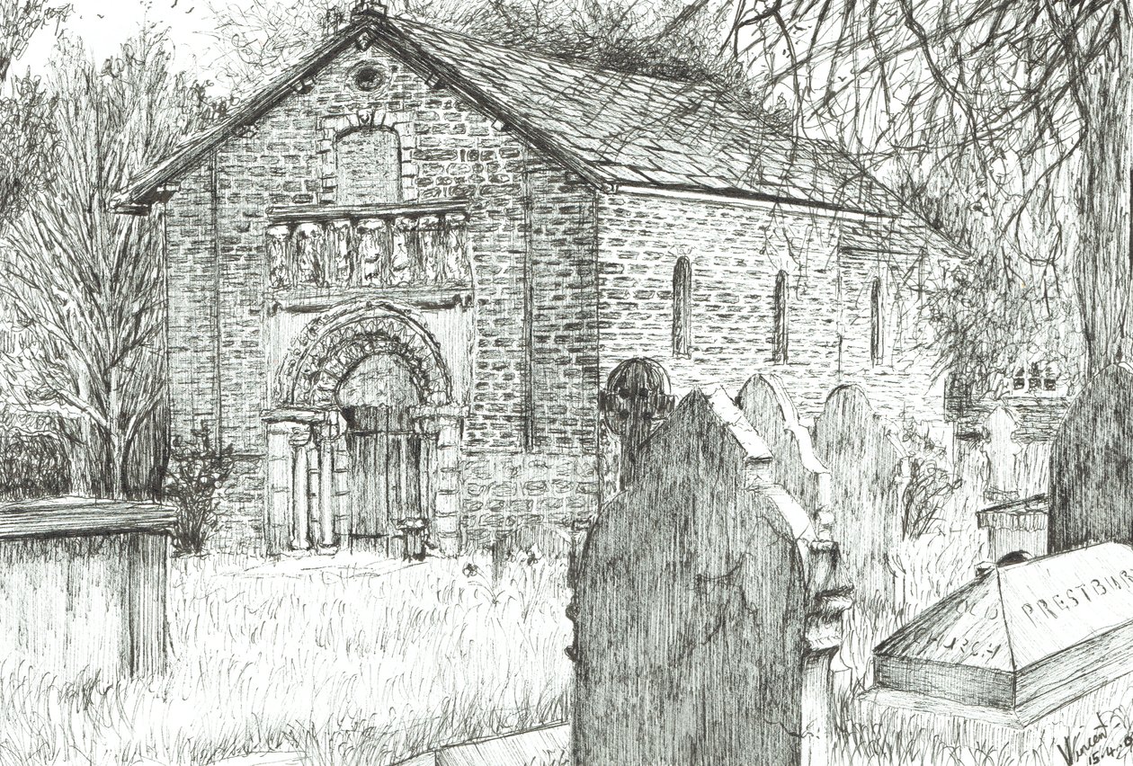 Old Church, Prestbury, 2009 by Vincent Alexander Booth