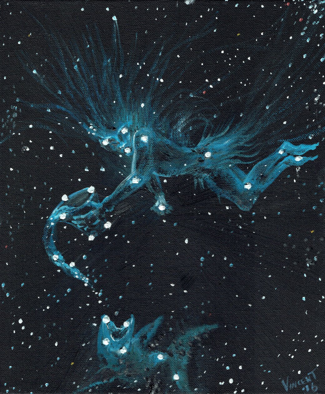 Star Sign Aquarius by Vincent Alexander Booth