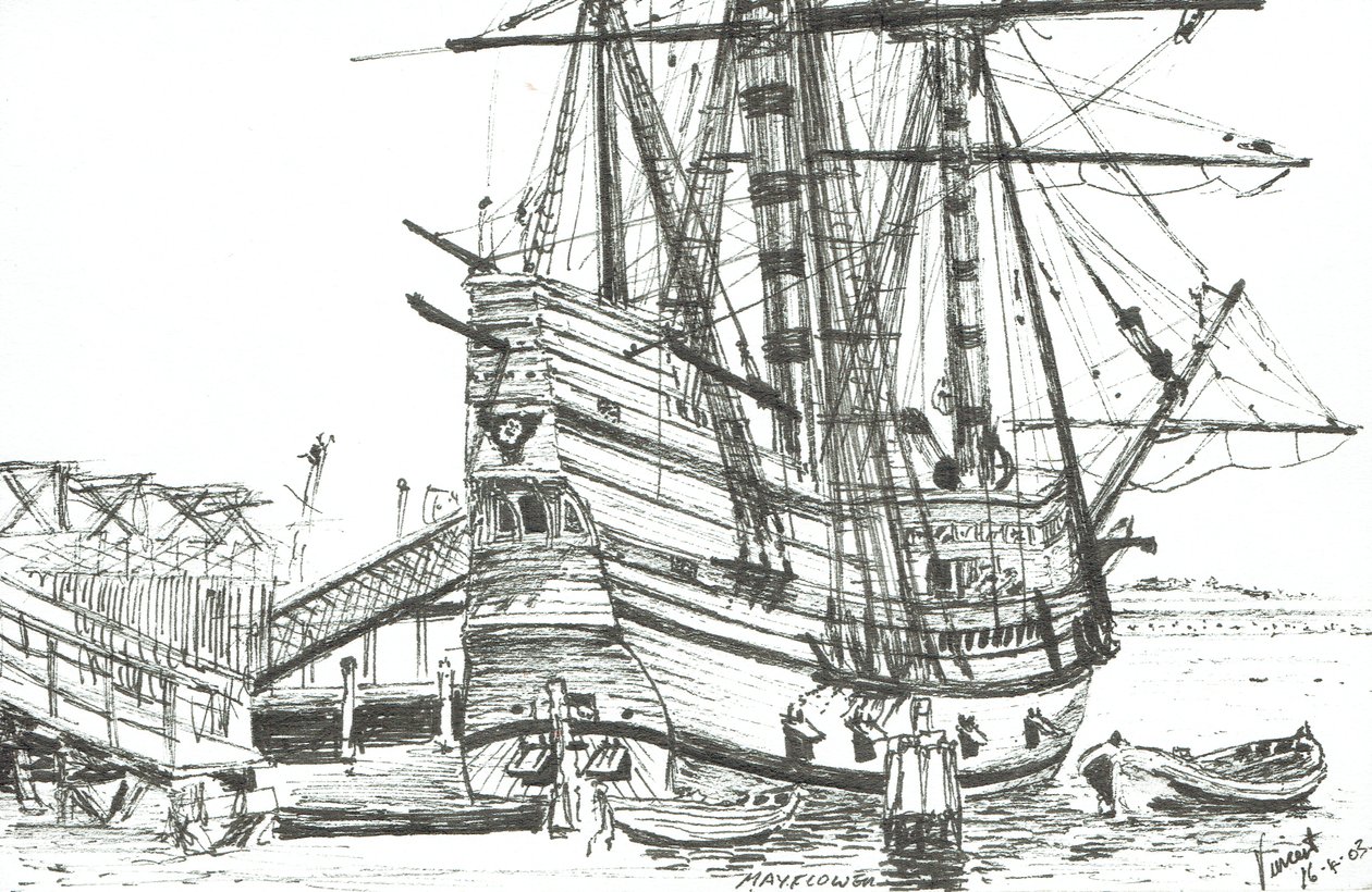 The Mayflower, Plymouth, Massachusetts. 2003 by Vincent Alexander Booth