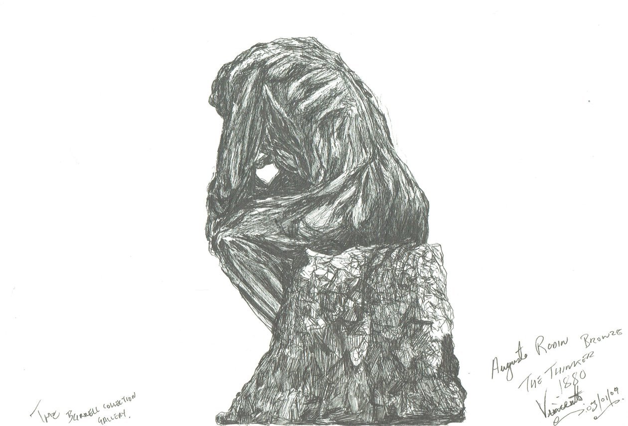 The Thinker, Burrell Foundation by Vincent Alexander Booth