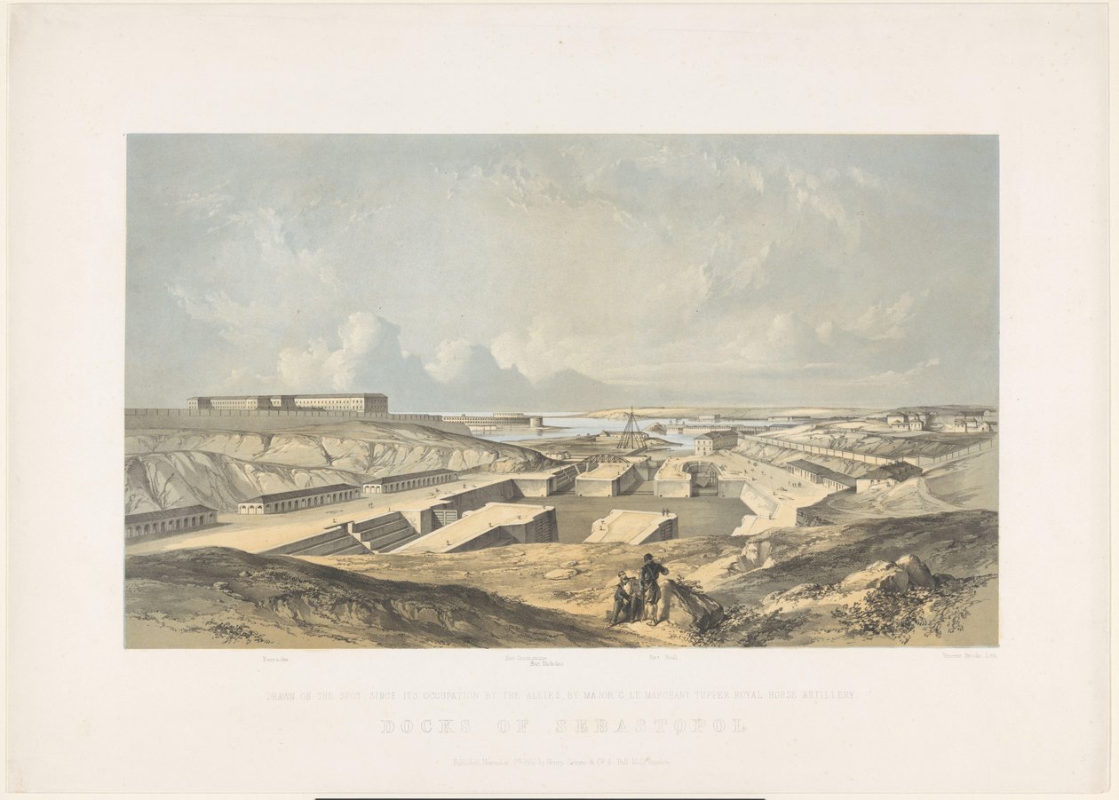 The Port of Sebastopol, 1855 by Vincent Brooks