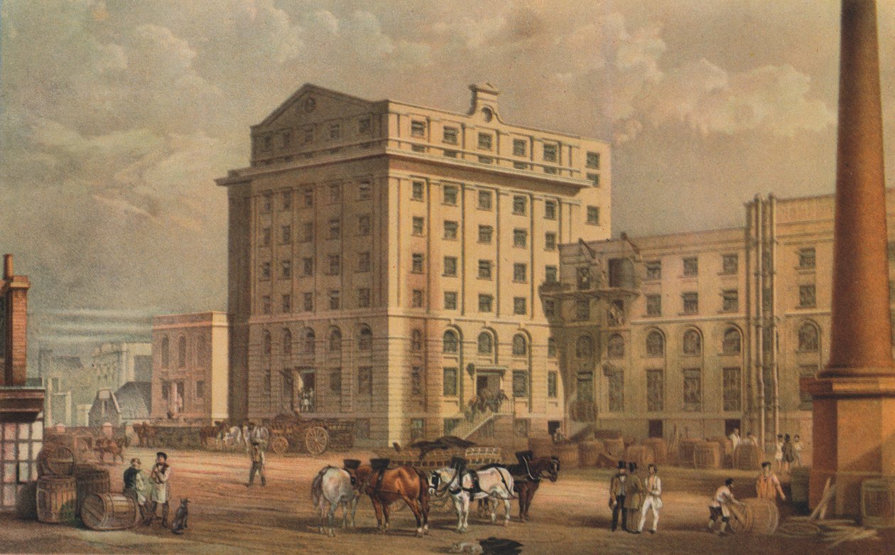 Sugar refinery in Leman Street, Stepney, London by Vincent Brooks