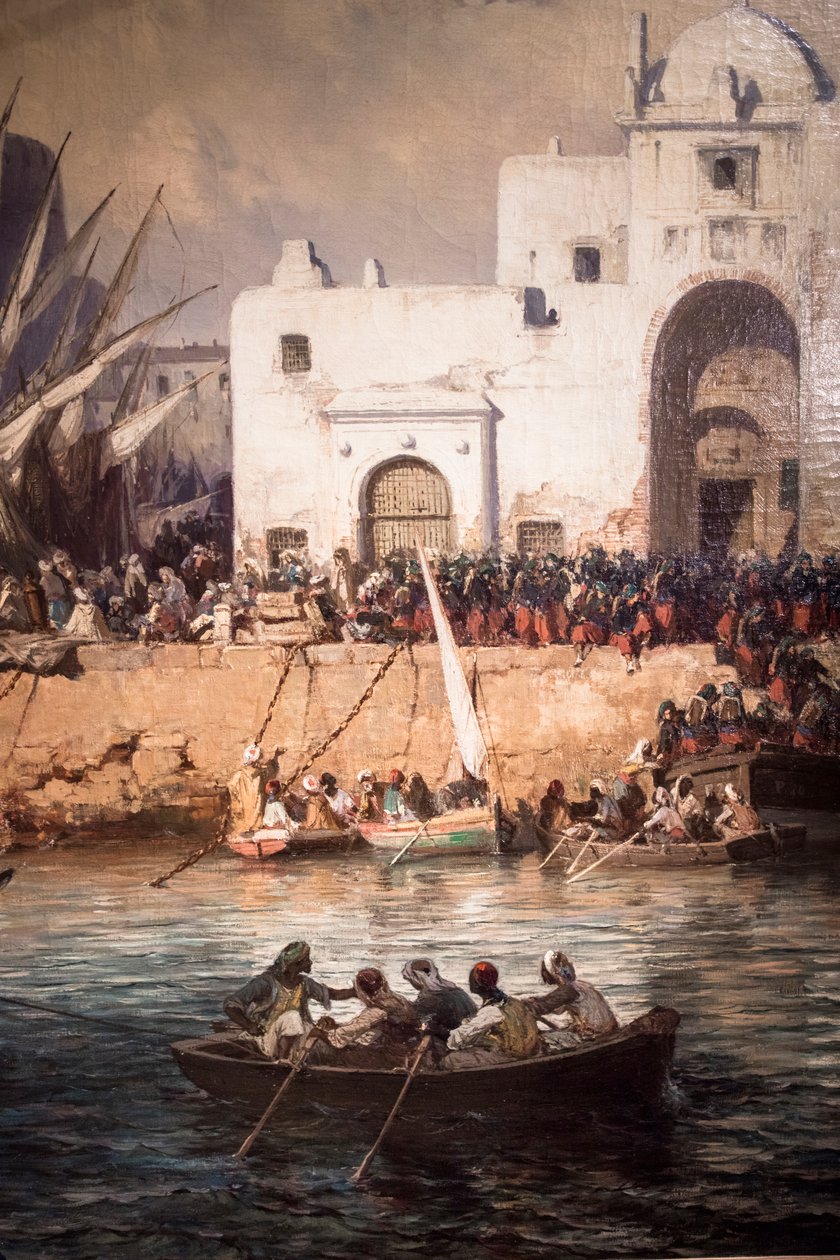 Embarkation of the Zouaves Leaving Algiers for Crimea by Vincent Courdouan